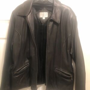 Valerie Stevens woman's Black Leather Jacket- only worn a few times!